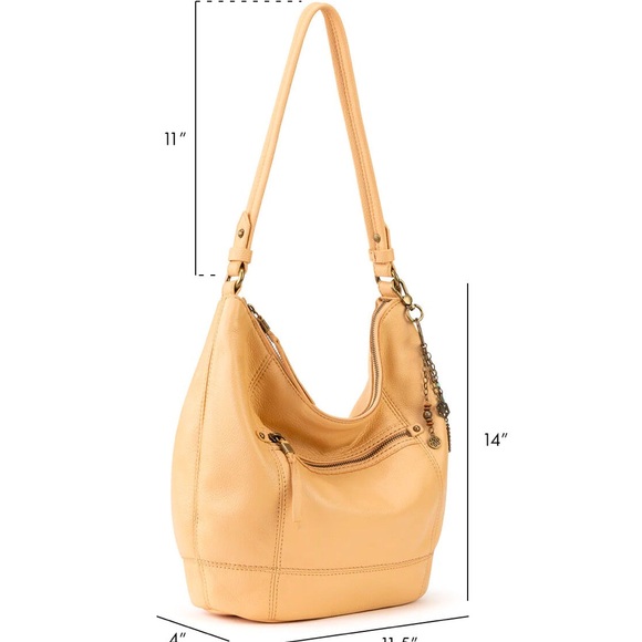 ♥️The Sak Sequoia Leather Hobo Bag in Vintage Coral - Picture 8 of 12